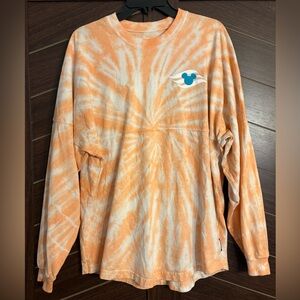 Disney Cruiseline Castaway Cay orange tie dye spirit jersey size small